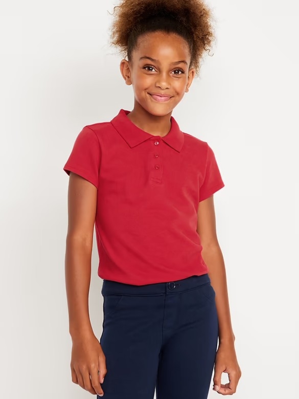 Old Navy Girls Red Short Sleeve Polo Shirt